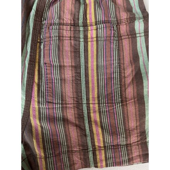 Striped Multicolor Women's Shorts - Picture 4 of 10